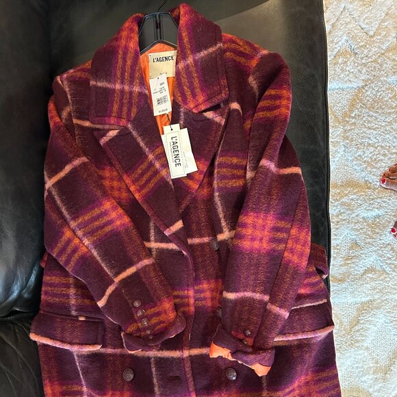 Wool coat by L'Agence size 12 never worn - Picture 1 of 6